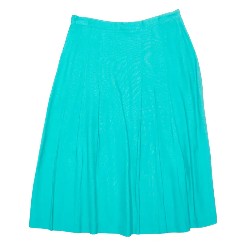 JOHN MEVER Womens Pleated Skirt Blue Midi UK 14