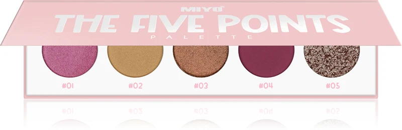 Miyo The five points eyeshadow palette color 27 Purple heart