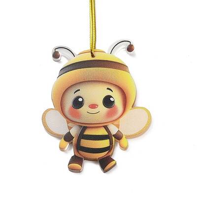Cute Bees Acrylic Pendant Decoration