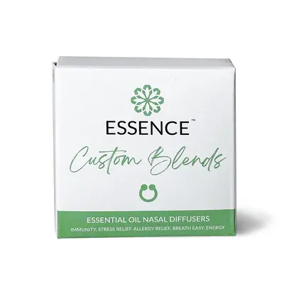 Essence Custom Blends 5 Pack Bundle - Includes Allergy Relief, Immunity Blend, Breathe Easy, Stress Relief, & Energy Blend Na...