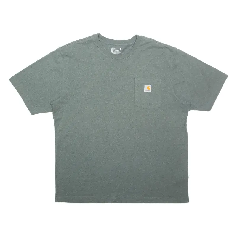 CARHARTT Loose Fit Mens T-Shirt Green XL