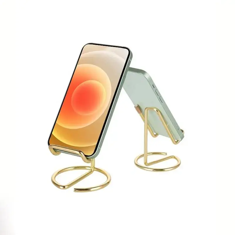 Summer Sturdy Phone Stand for Desktop, 1 Count Simple Rust Resistant Metal Electronics Cellphone Smartphone Holder, Business...
