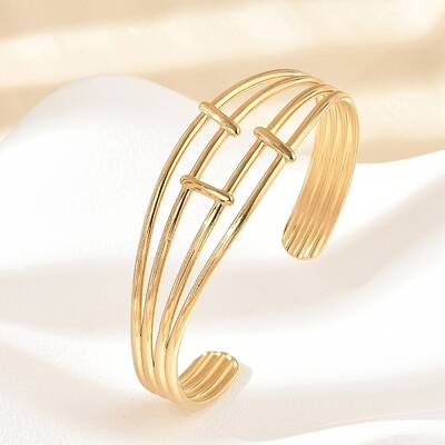 304 Stainless Steel Cuff Bangles for Women