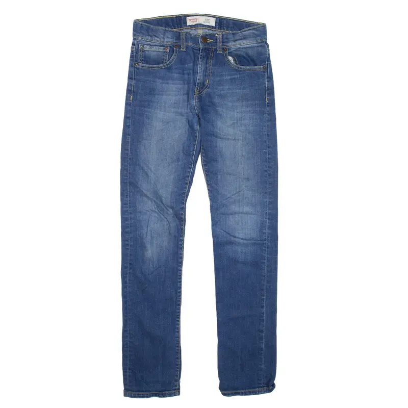 LEVI'S 510 Jeans Adjustable Waist Blue Denim Slim Skinny Boys W26 L28