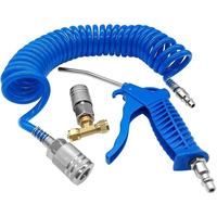 Beduad Air Blow Gun Kit with 16ft Long Pneumatic Pu Hose, Heavy Duty Air Duster Gun for Air Compressor
