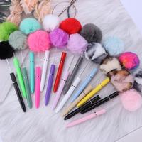 7 Pens Fuzzy Topper Beadable Pens WHOLESALE BULK Beaded Ballpoint Pen 1.0mm Medium Suitable for DIY with Beads and Focals Shi...