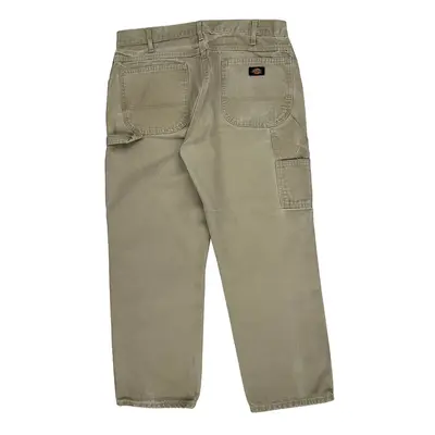 Dickies Carpenter Trousers - 36? Waist Beige Cotton