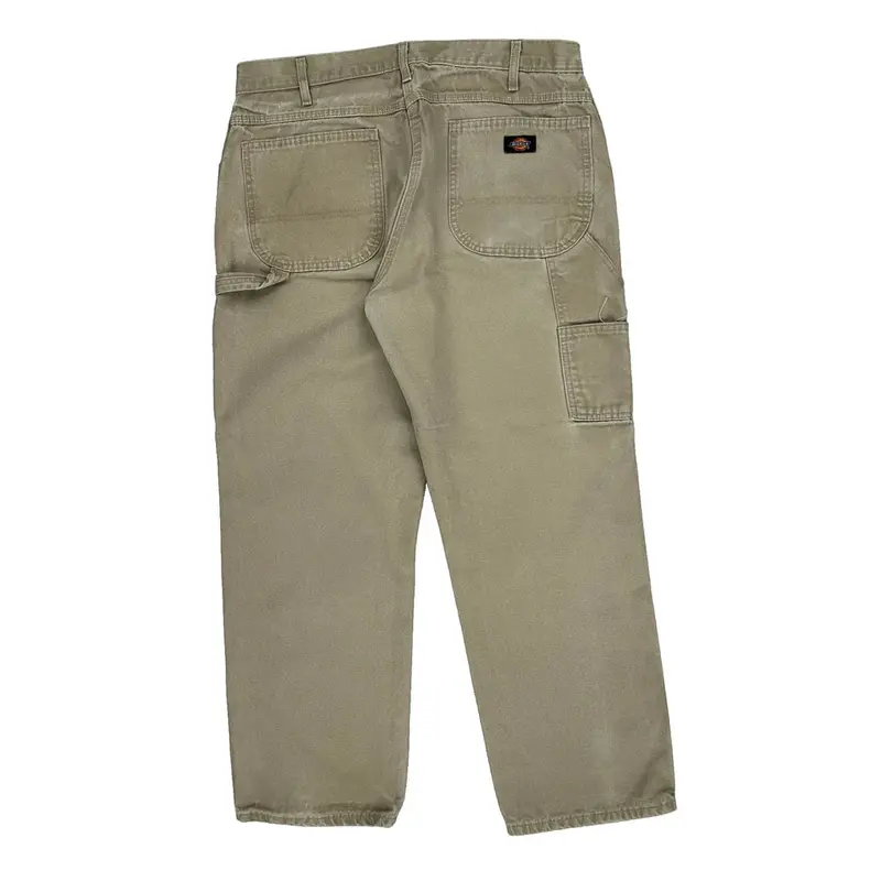 Dickies Carpenter Trousers - 36? Waist Beige Cotton