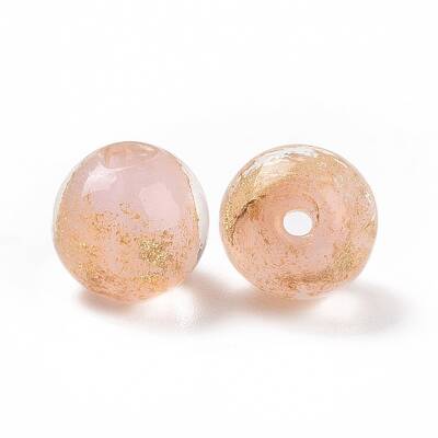 Handmade Gold Foil Glass Beads