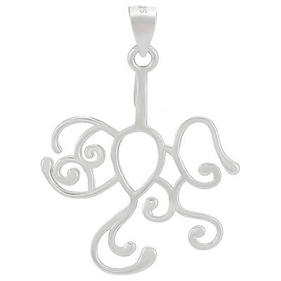 Anti-Tarnish 925 Sterling Silver Hollow Charm Cabochon Settings