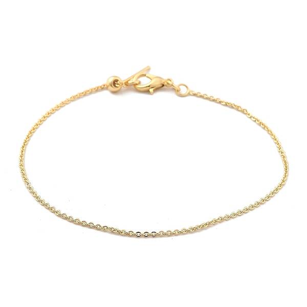 Stainless Steel Cable Chain Bracelets for Men Women