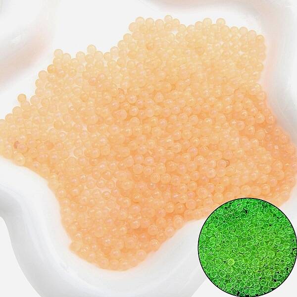 Luminous Transparent Glass Beads