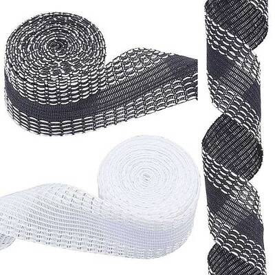 6 Rolls 2 Colors Polyester Ribbon
