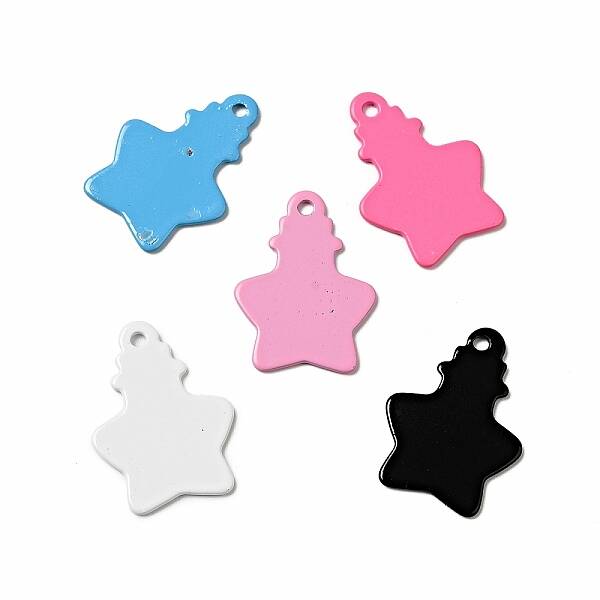 Spray Painted 201 Stainless Steel Pendants