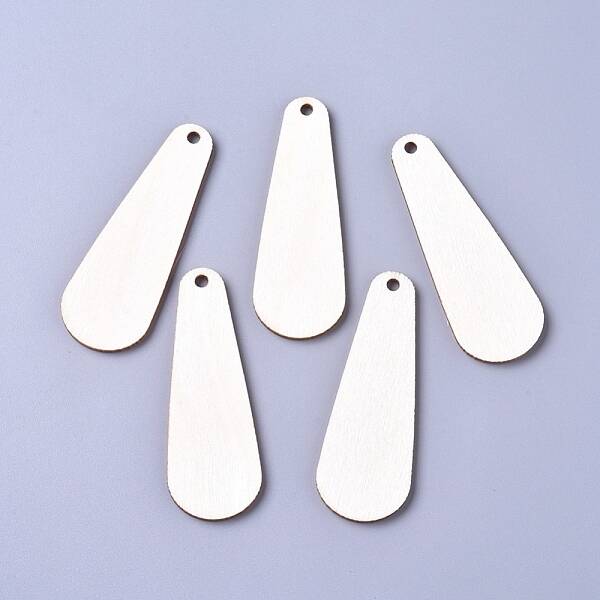 Unfinished Blank Poplar Wood Big Pendants