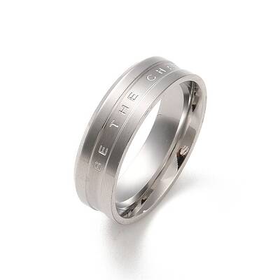 Non-Tarnish Ion Plating(IP) 304 Stainless Steel Finger Ring