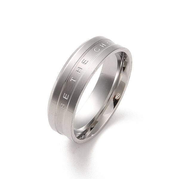 Non-Tarnish Ion Plating(IP) 304 Stainless Steel Finger Ring