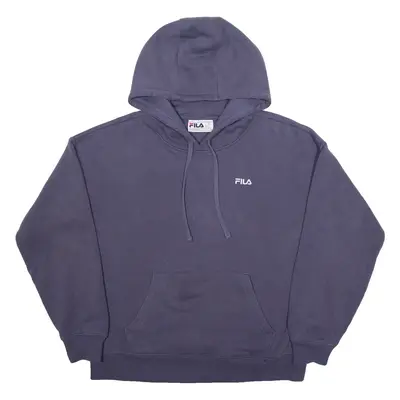 FILA Womens Purple Hoodie L