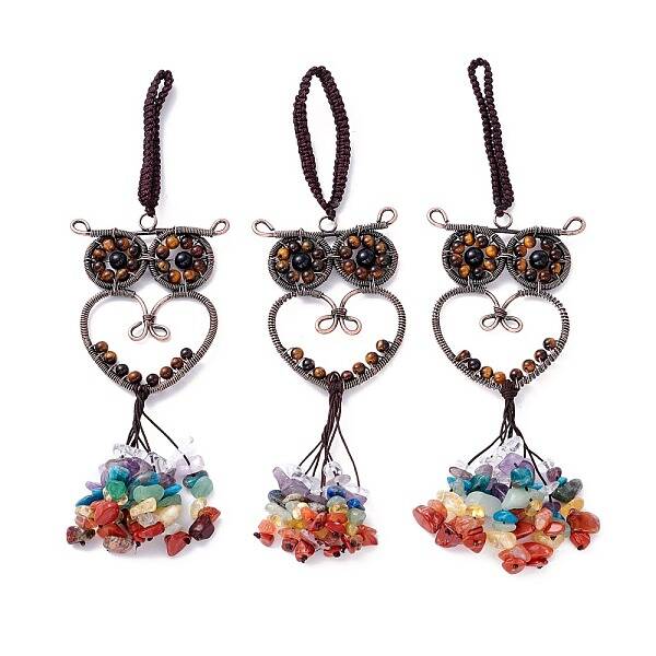 Natural Tiger Eye Big Pendant Decorations