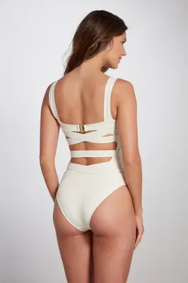 Donatella Ivory One Piece Swimsuit | Size: Large