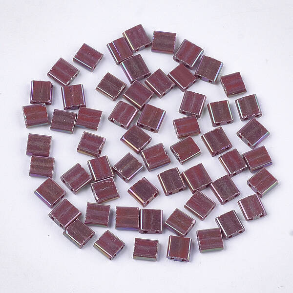 2-Hole Opaque Glass Seed Beads