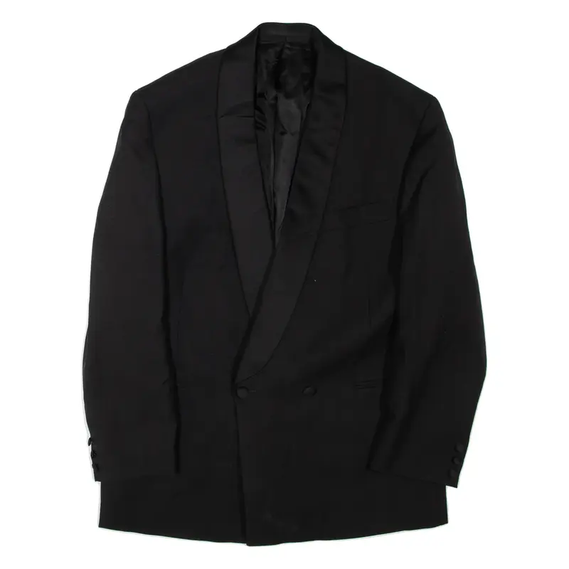 PIERRE CARDIN Mens Blazer Jacket Black Wool L