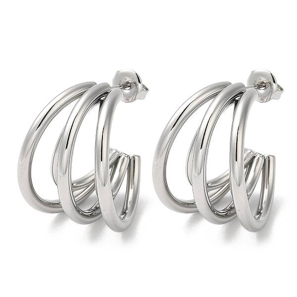 Non-Tarnish 304 Stainless Steel Stud Earrings