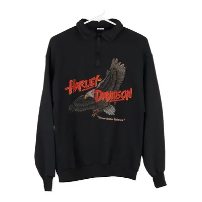 Flagstaff, Arizona Jerzees Zip Up - Medium Black Cotton Blend