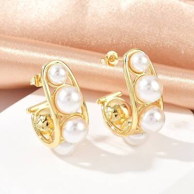Brass Stud Earrings