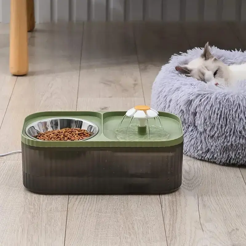 Automatic Pet Water Dispenser, Stainless Steel Food Bowl, Indoor Pet Water Feeder, Pet Feeding Supplies for Dogs & Cats, Wate...