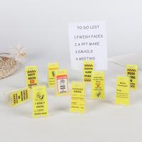 Funny Desktop Warning Sign, 10pcs/set Acrylic Desktop Warning Sign, Multifunctional Clip Note Clip, Office Decoration Sign, G...