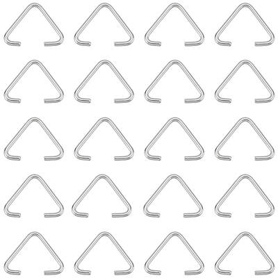 300Pcs 304 Stainless Steel Triangle Rings