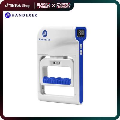 Handexer Digital Hand Dynamometer 265lb/120kg - Grip Strength Tester & Hand Grip Strengthener with LCD - Adjustable Hand