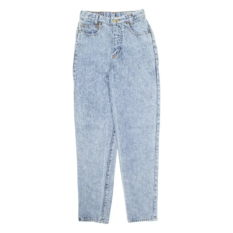 LOIS Womens Jeans Blue Regular Tapered 90s Acid Wash W24 L30