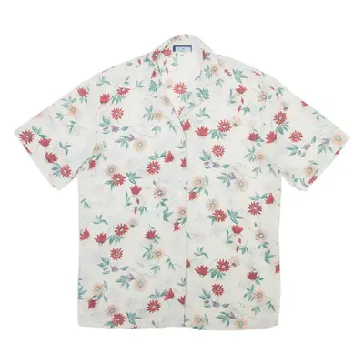 BIAGGINI Womens Shirt Beige Floral M