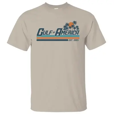 Gulf of America Shirt, Gulf Coast Shirt, Texas Mississippi Florida Beach Crewneck Unisex Cotton T-shirt for Men for Women