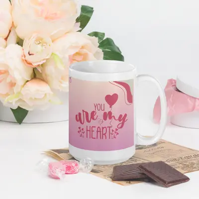 "You Are My Heart" – A Heartfelt Mug for Daughters