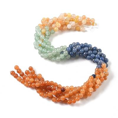 Natural Yellow/Green/Blue/Red Aventurine Beads Strands