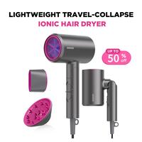 BABONIR Ionic Hair Dryer 1875W Quick-Dry, Frizz Reduction, Concentrator & Diffuser Accessories, Lightweight & Quiet, Foldable...