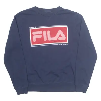 FILA Mens Sweatshirt Blue M