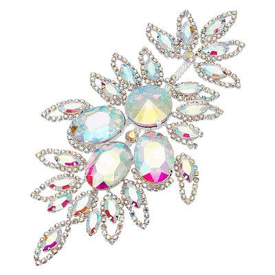 1Pc Brass Rhinestone Appliques