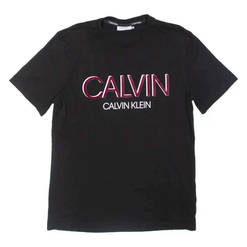 CALVIN KLEIN Mens T-Shirt Black M