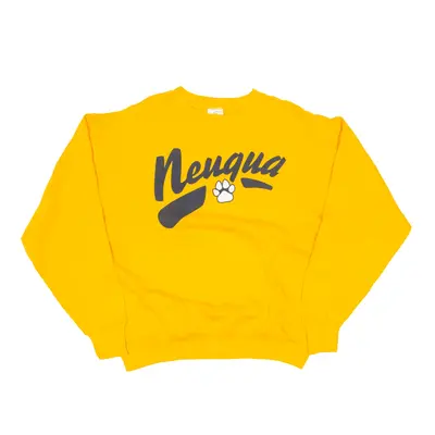 THE COTTON EXCHANGE Neuqua USA Sweatshirt Yellow Mens L