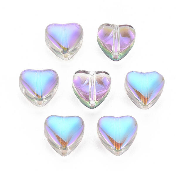 Electroplate Transparent Glass Beads