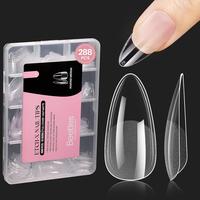 Beetles Thin Extension Nail Tips,  Almond Coffin Square Oval Stiletto Squoval Shape Acrylic Gel False Nail Tips DIY Nails Art...
