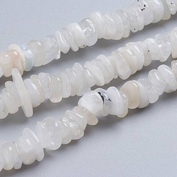 Natural Rainbow Moonstone Strands