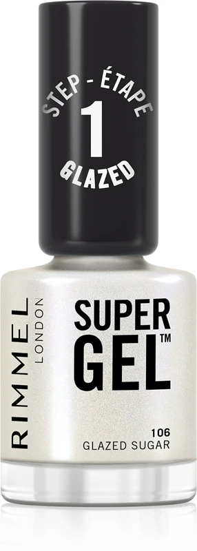 Rimmel Super Gel nail polish gel without UV/LED lamp color 106 Glazed Sugar 12 ml