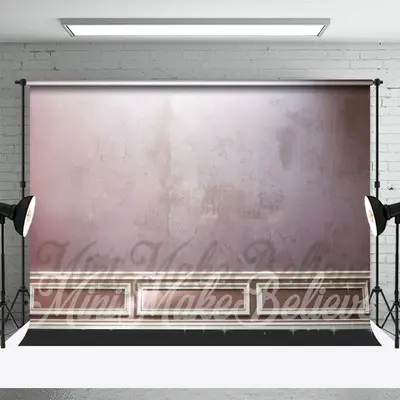 Abstract Muted Purple White Trim Retro Wall Backdrop - Aperturee