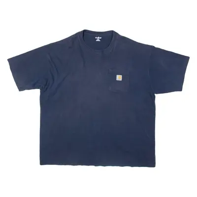 CARHARTT Mens T-Shirt Blue 2XL