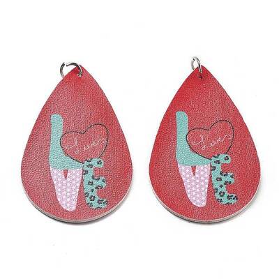 PU Leather Big Pendants